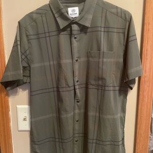 Flylow Men's Olive Plaid Casual Shirt